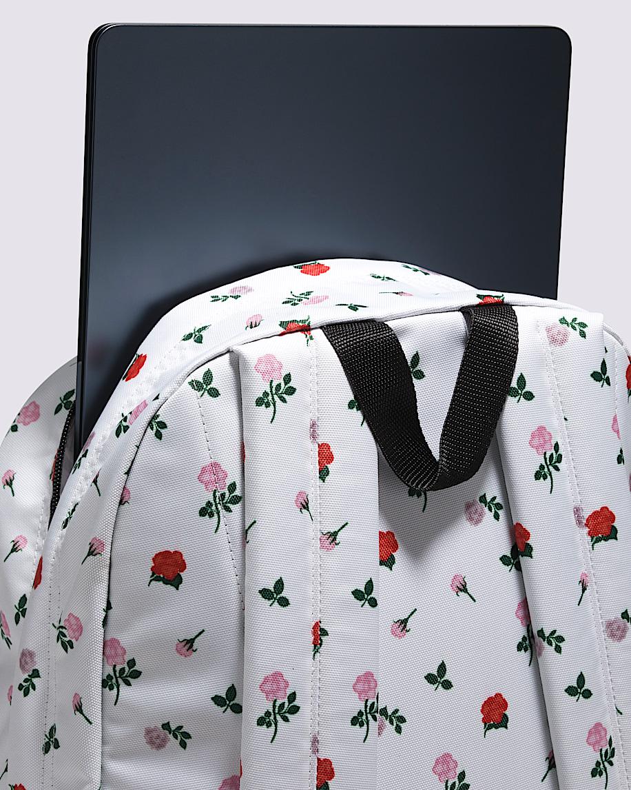 Old Skool Backpack in Egret White / Pink / Red| Vans US Product Image