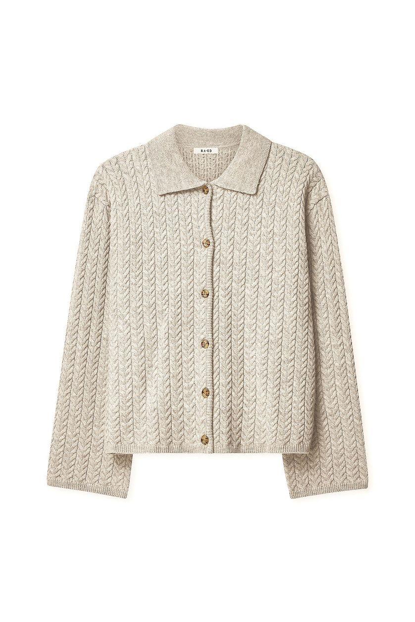 Cable Knitted Cardigan Product Image