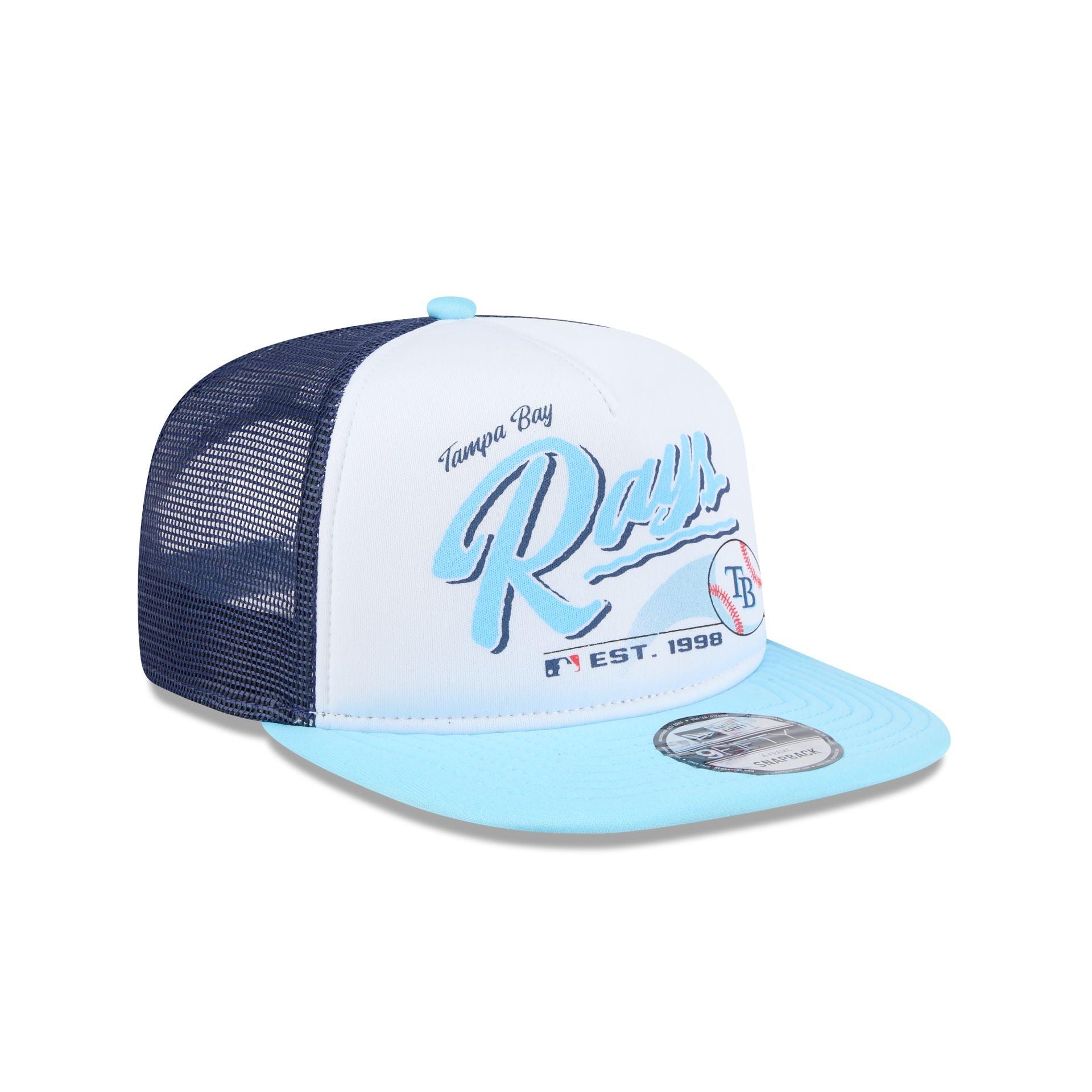 Tampa Bay Rays Retro Script 9FIFTY A-Frame Trucker Hat Male Product Image