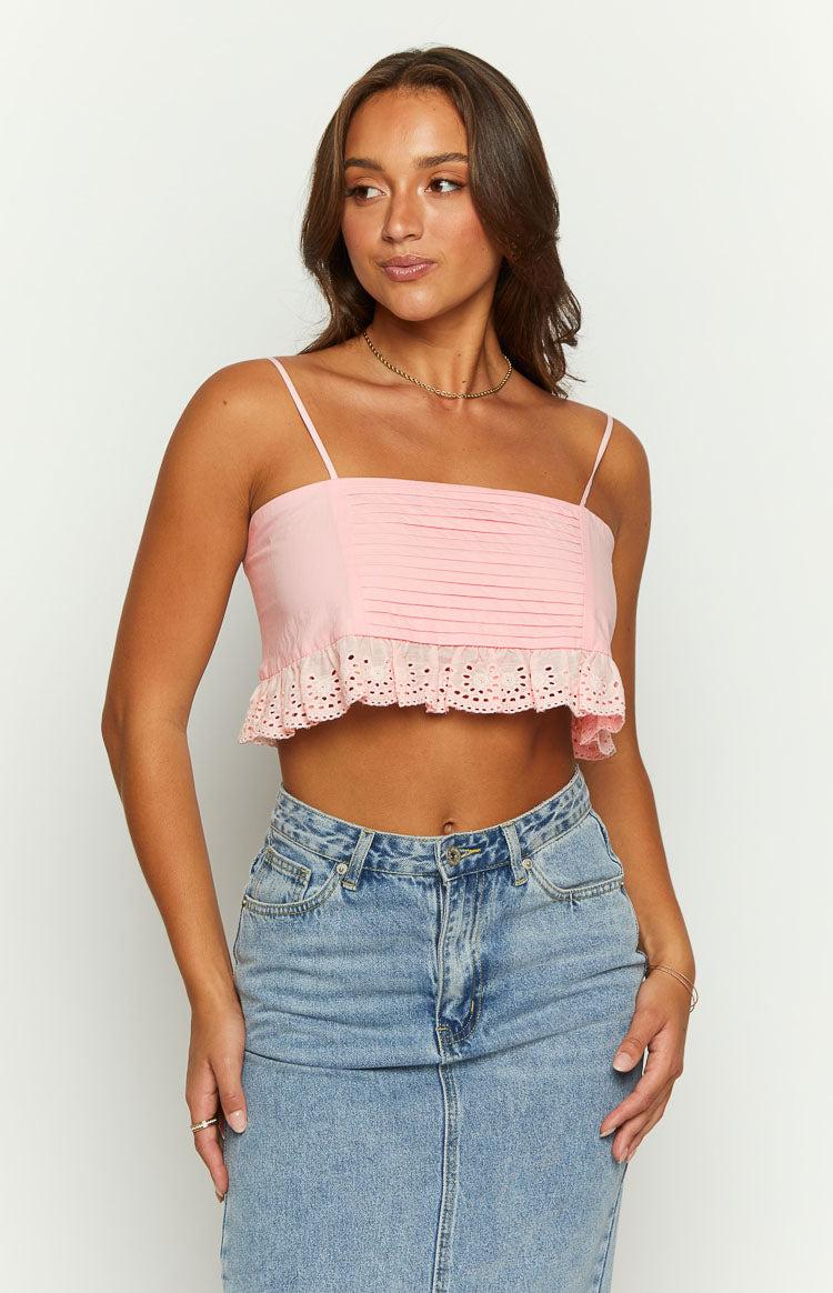 Sandi Pink Crop Top Product Image
