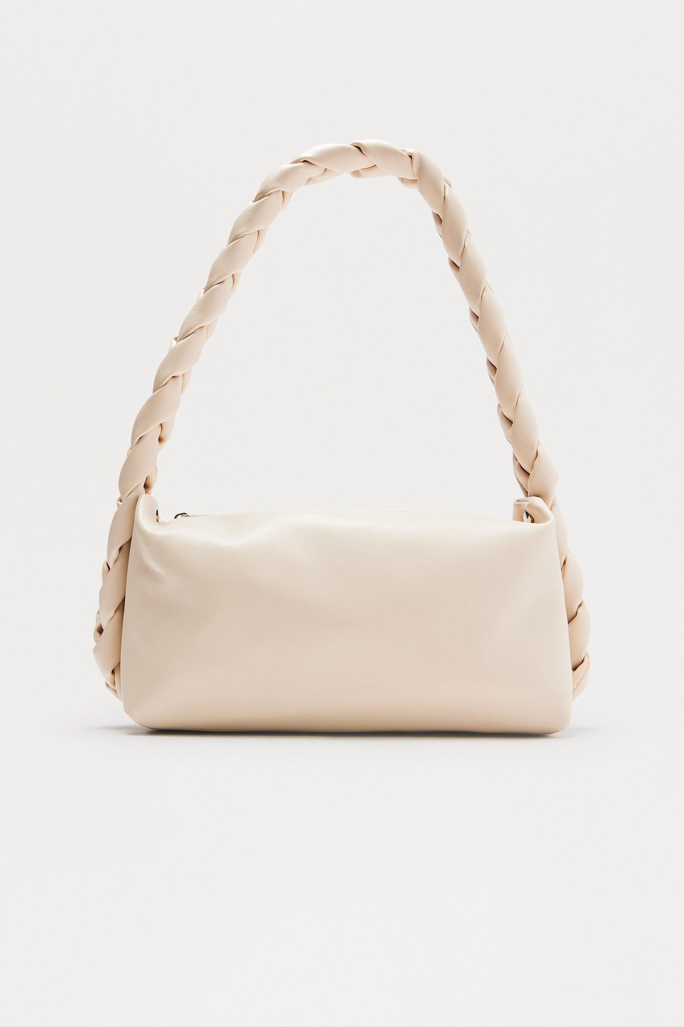 Destiny Braided Shoulder Bag - Ivory Female Product Image