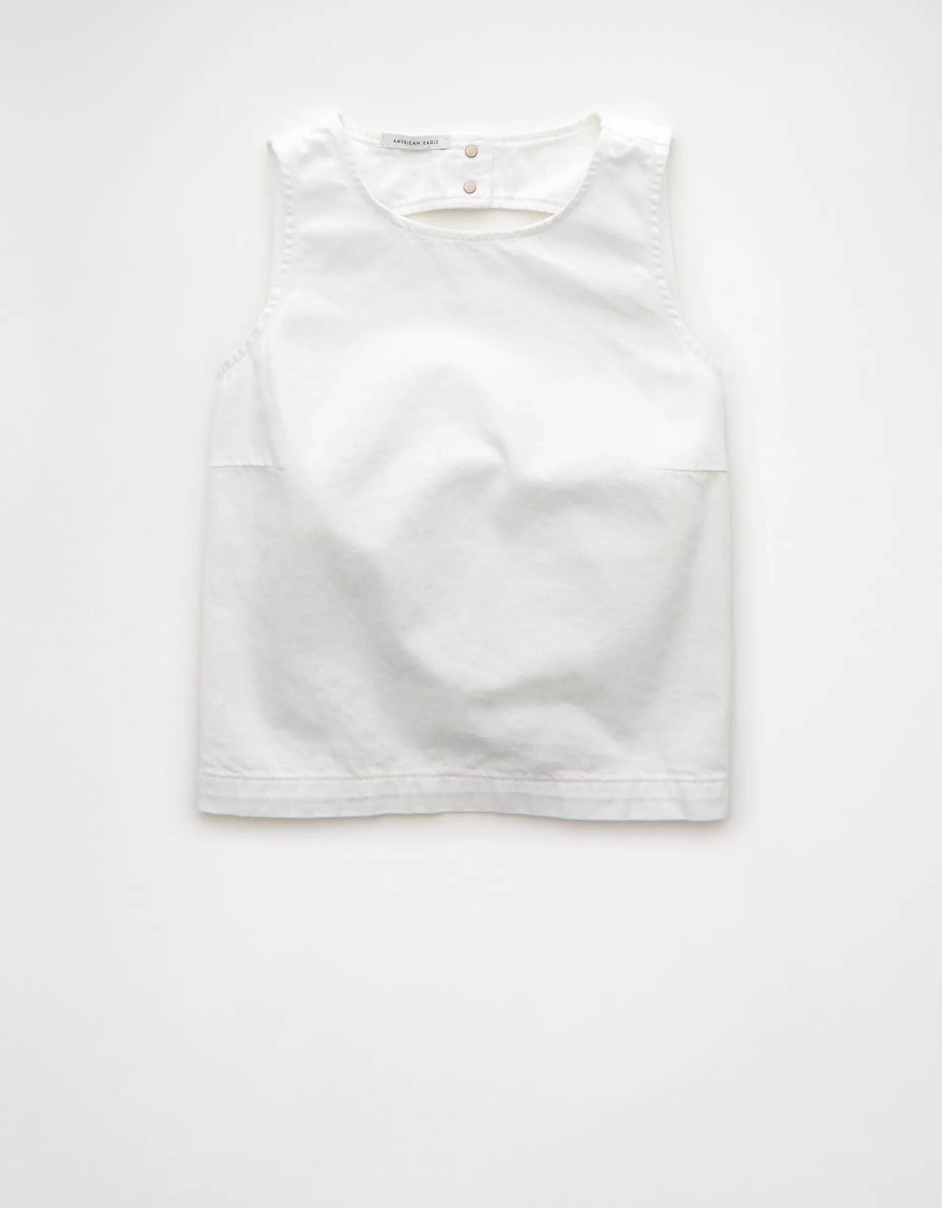 AE Denim Open Back Shirt Product Image