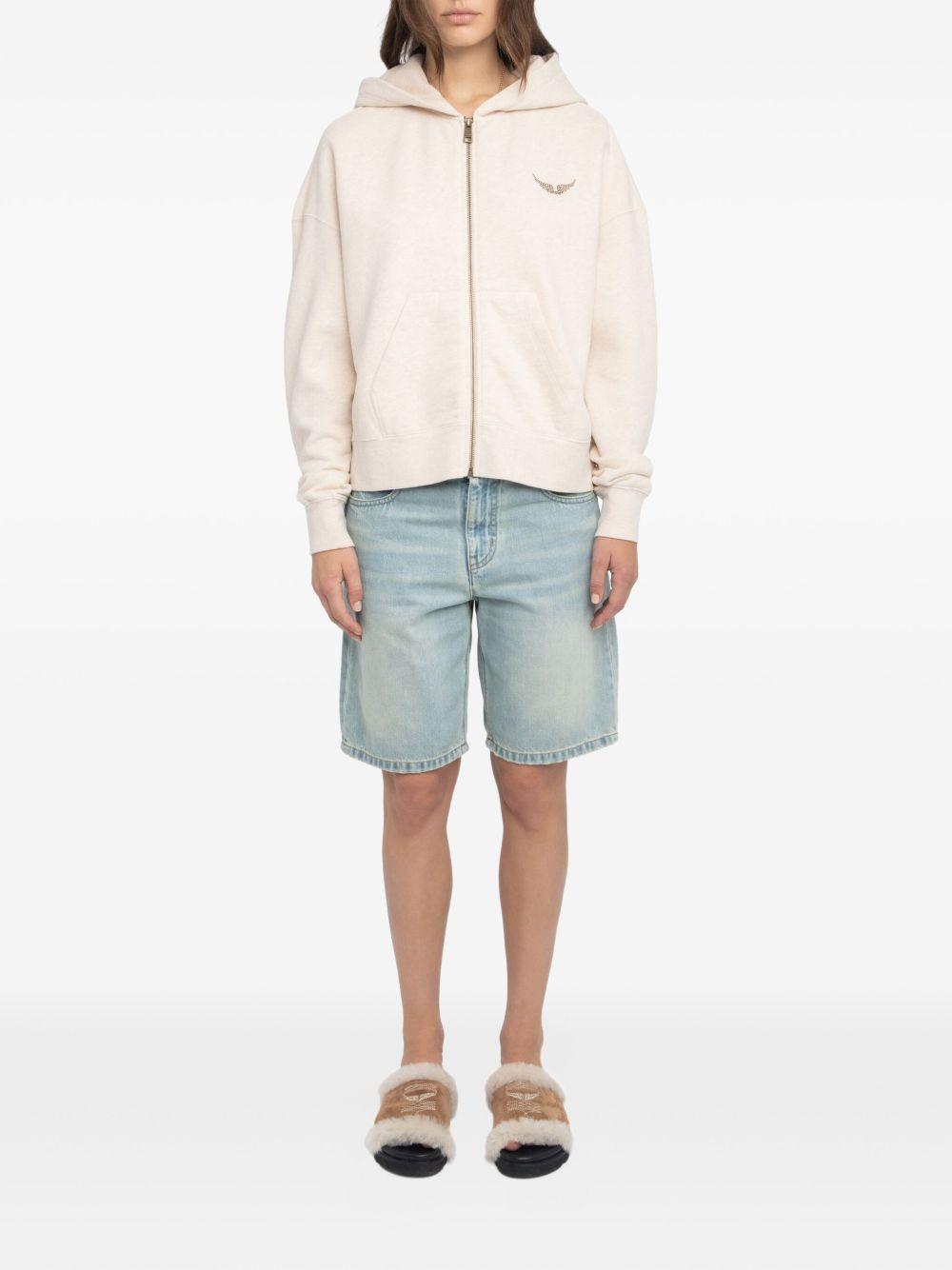 zip-front hoodie Product Image