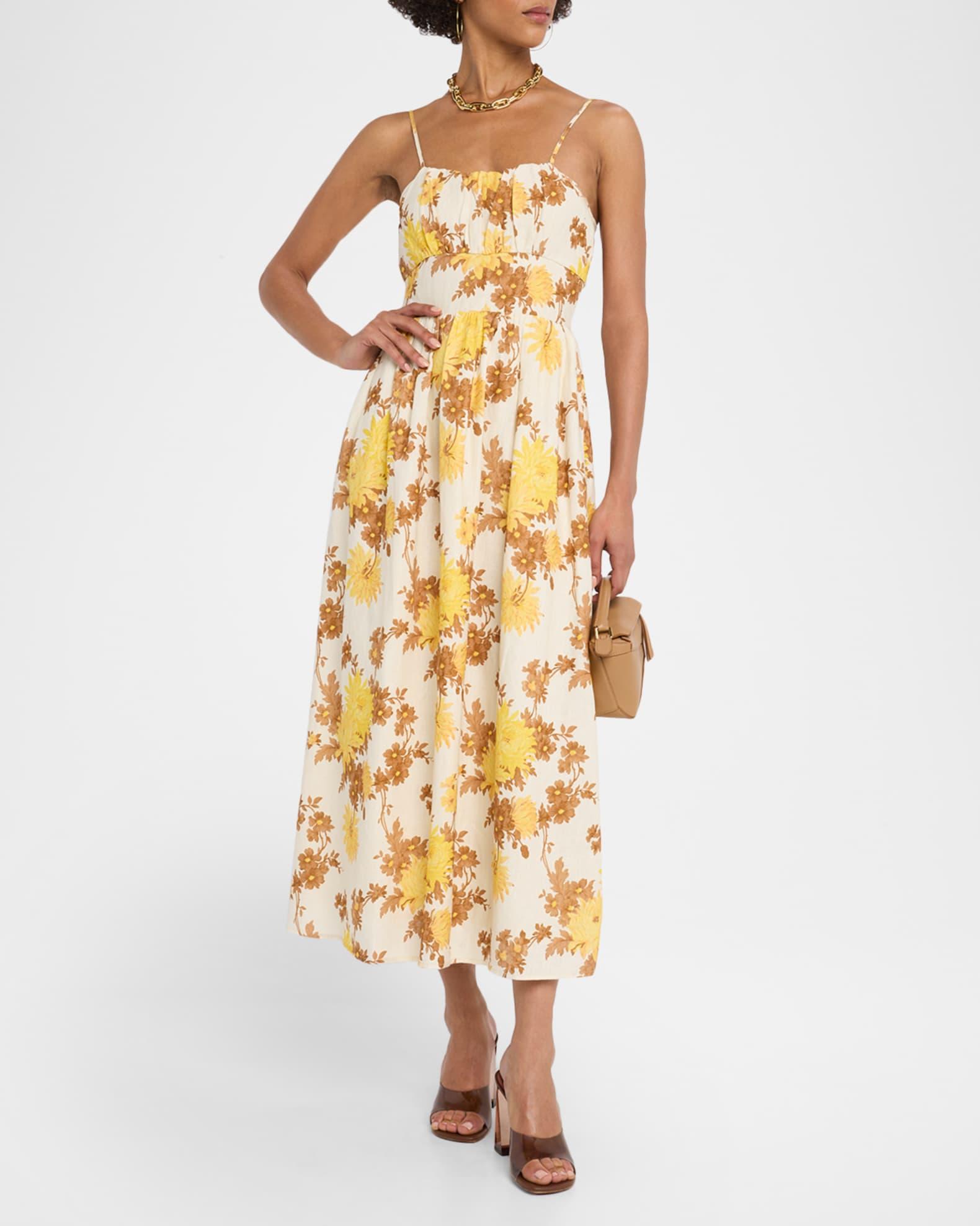 Lora Floral Midi Dress Product Image