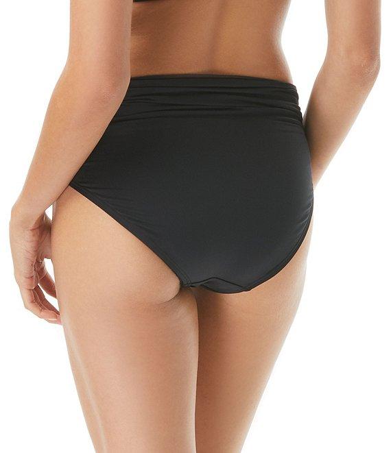 Vince Camuto Sanremo Solids Convertible High Waisted Bikini Swim Bottom Product Image