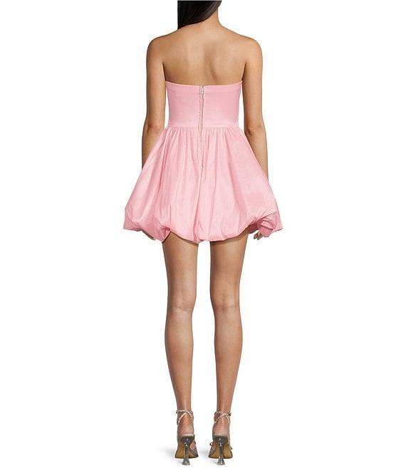 B. Darlin Strapless Pleated Bubble Dress Product Image