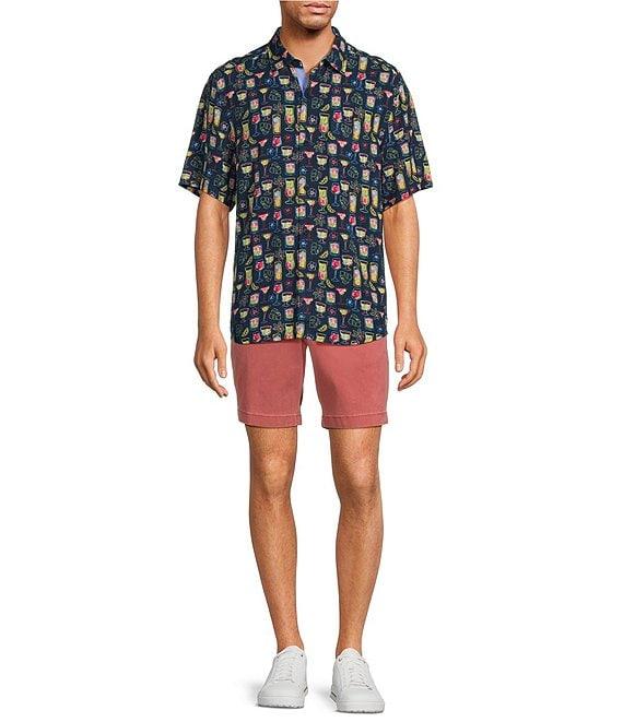Tommy Bahama Veracruz Cay Electric Cocktails Short Sleeve Woven Shirt Product Image