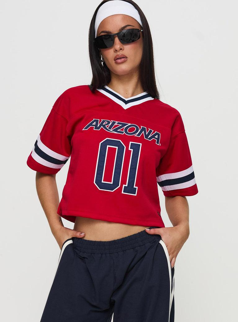 U of A Football Jersey Red Product Image