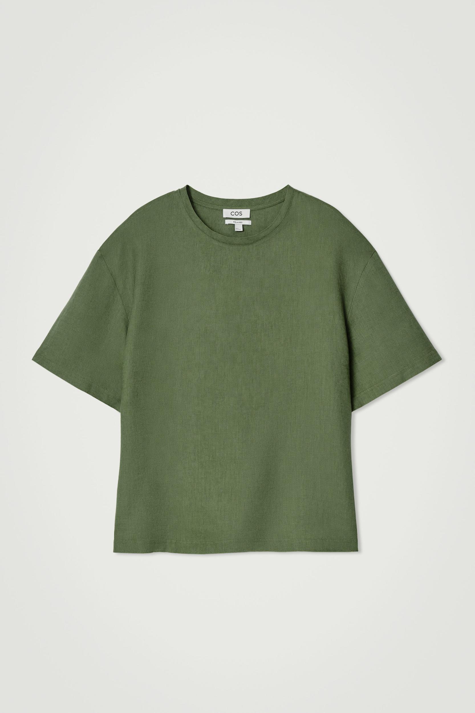 RELAXED WOVEN LINEN TSHIRT Product Image
