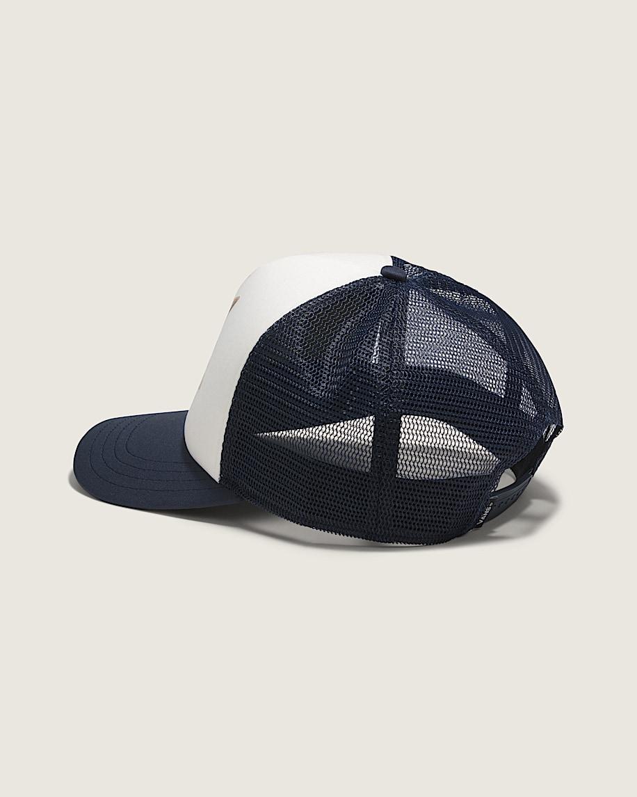Vans Supply Trucker Hat in Parisian Night Blue / White| Vans US Product Image