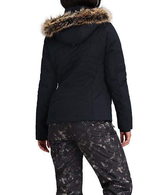 Obermeyer Tuscany II Insulated Long Sleeve Faux Fur Trim Hooded Puffer Ski Jacket Product Image