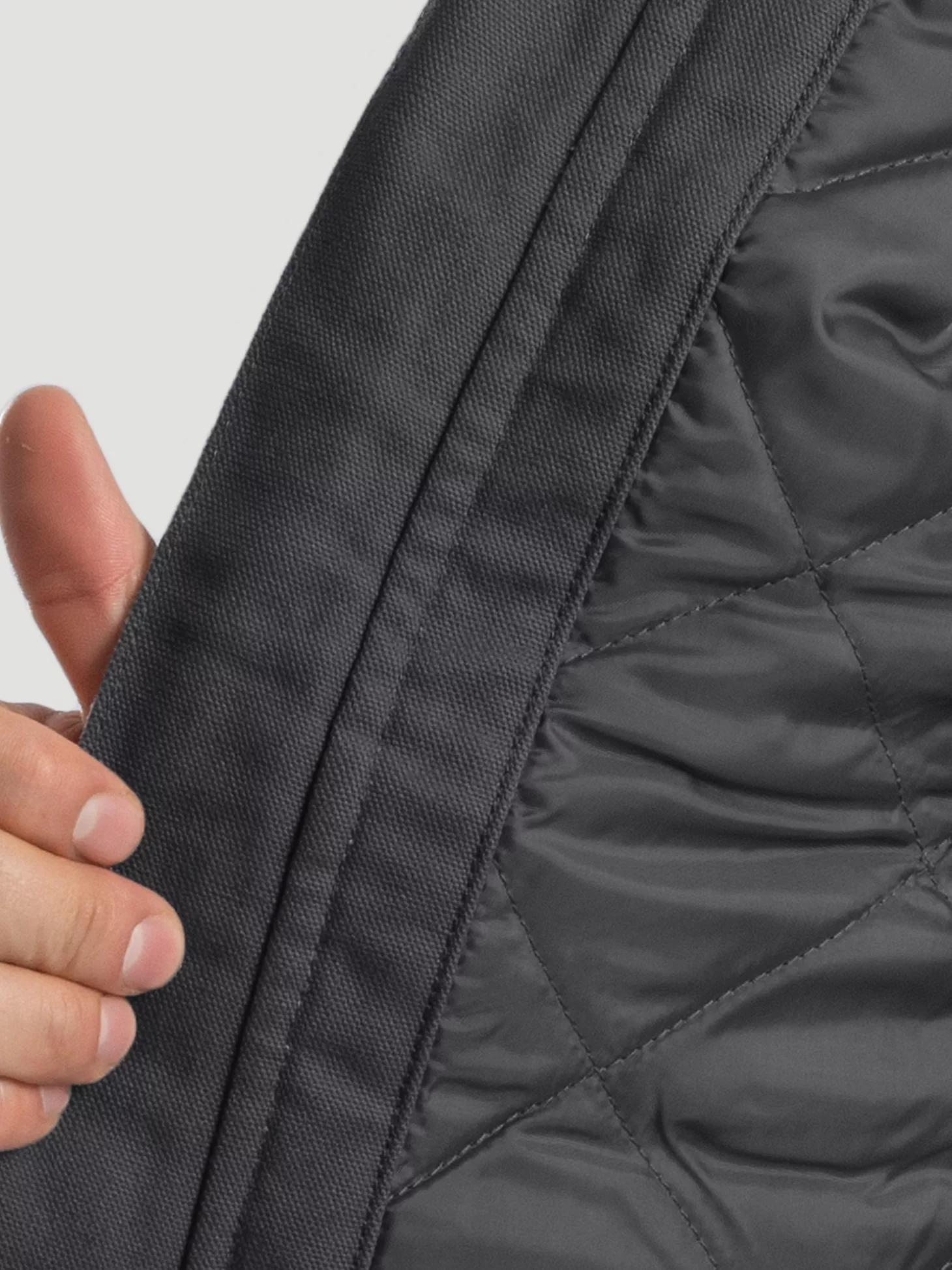 Men's RIGGS Workwear® Hooded Sherpa Lined Vest in Charcoal Product Image