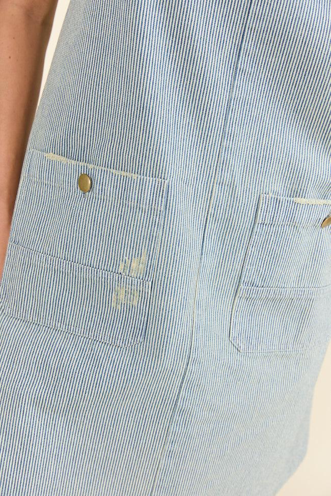 Shelley Striped Overall Dress Product Image