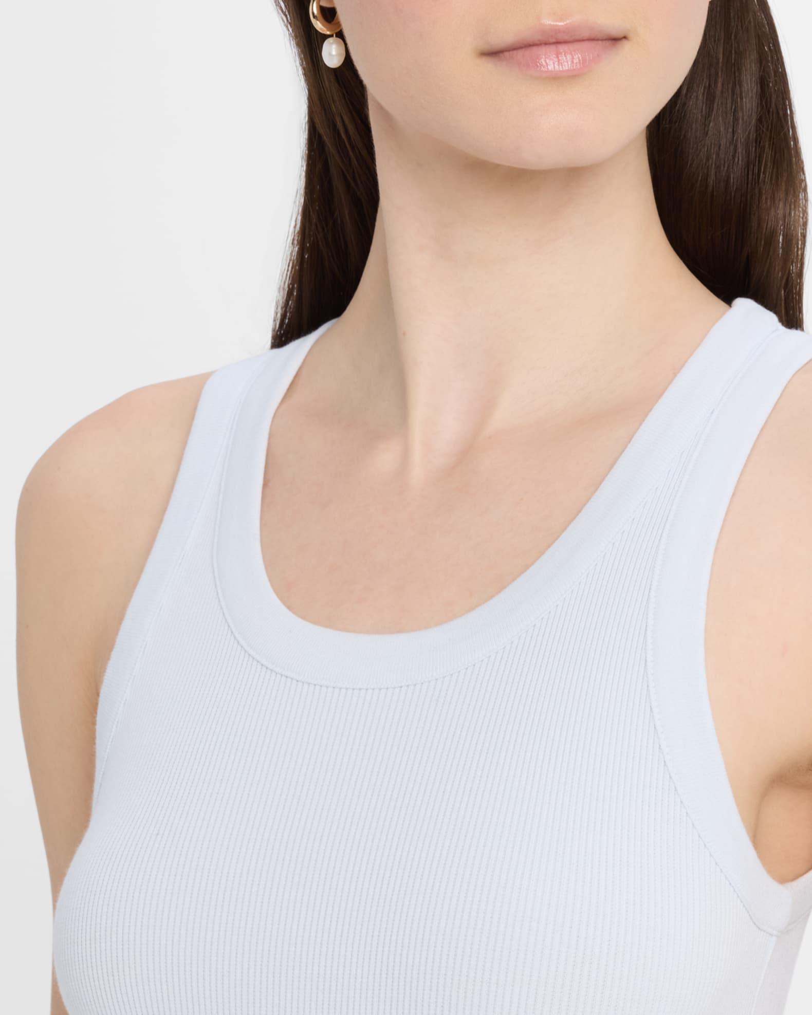 Scoop-Neck Ribbed Tank Top Product Image