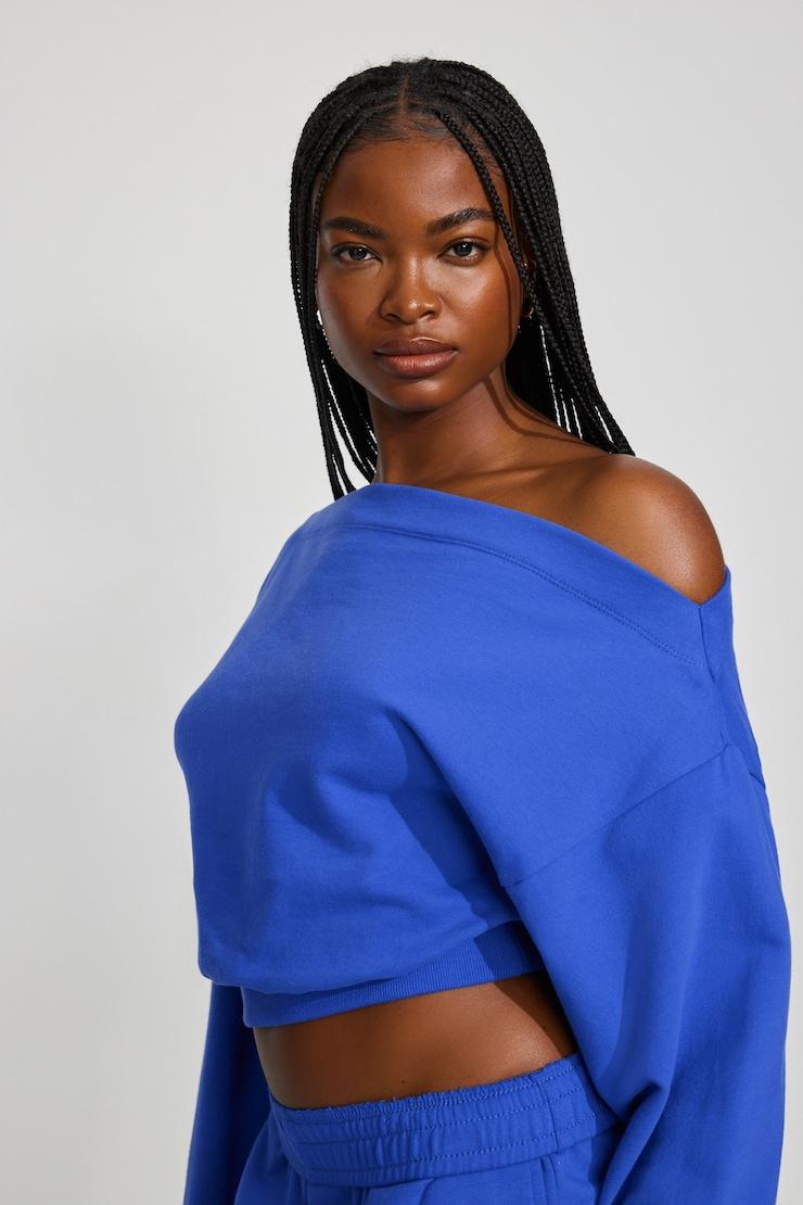 SoftTerry™ Rib Off Shoulder Sweater Product Image