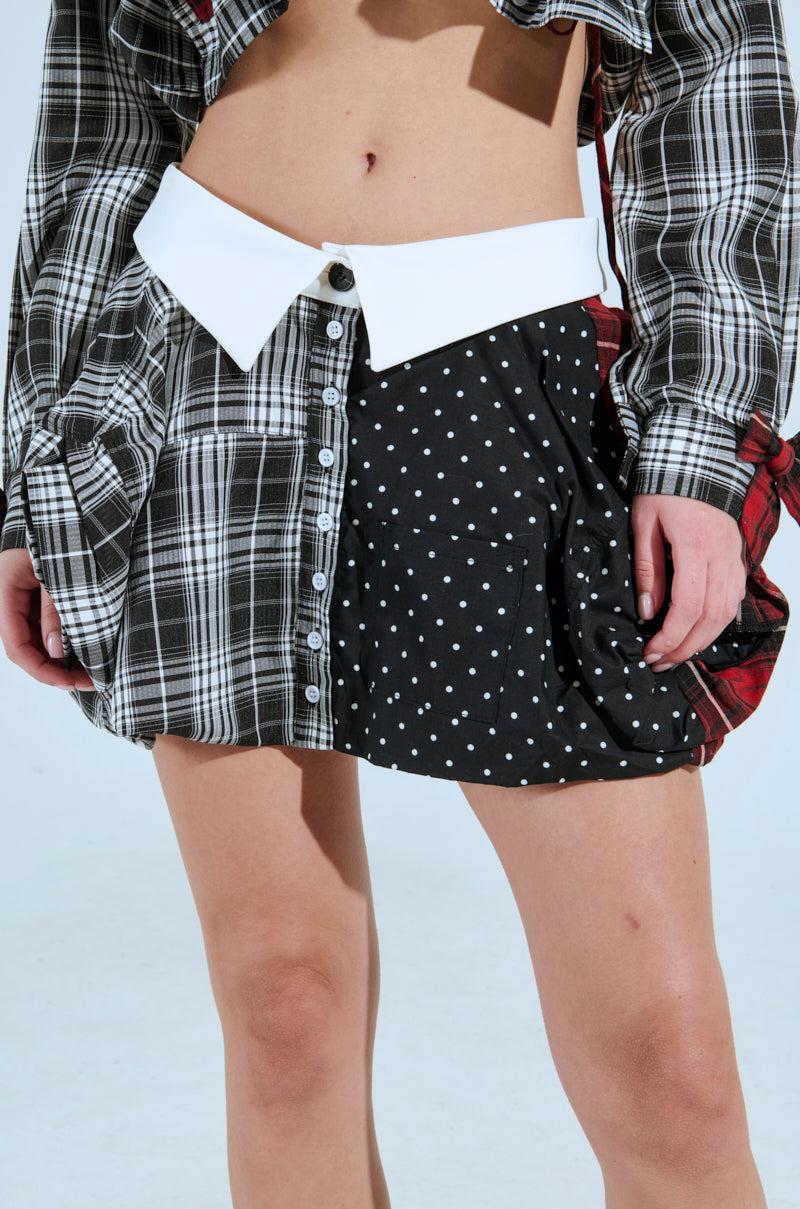 HAILEY PLAID MINI SKIRT Product Image
