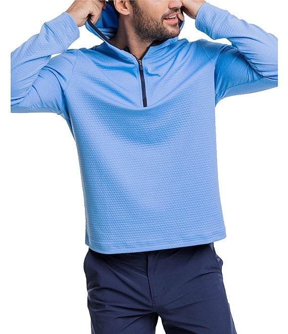 Southern Tide Performance Stretch Scuttle Heather Quarter-Zip Hoodie Product Image