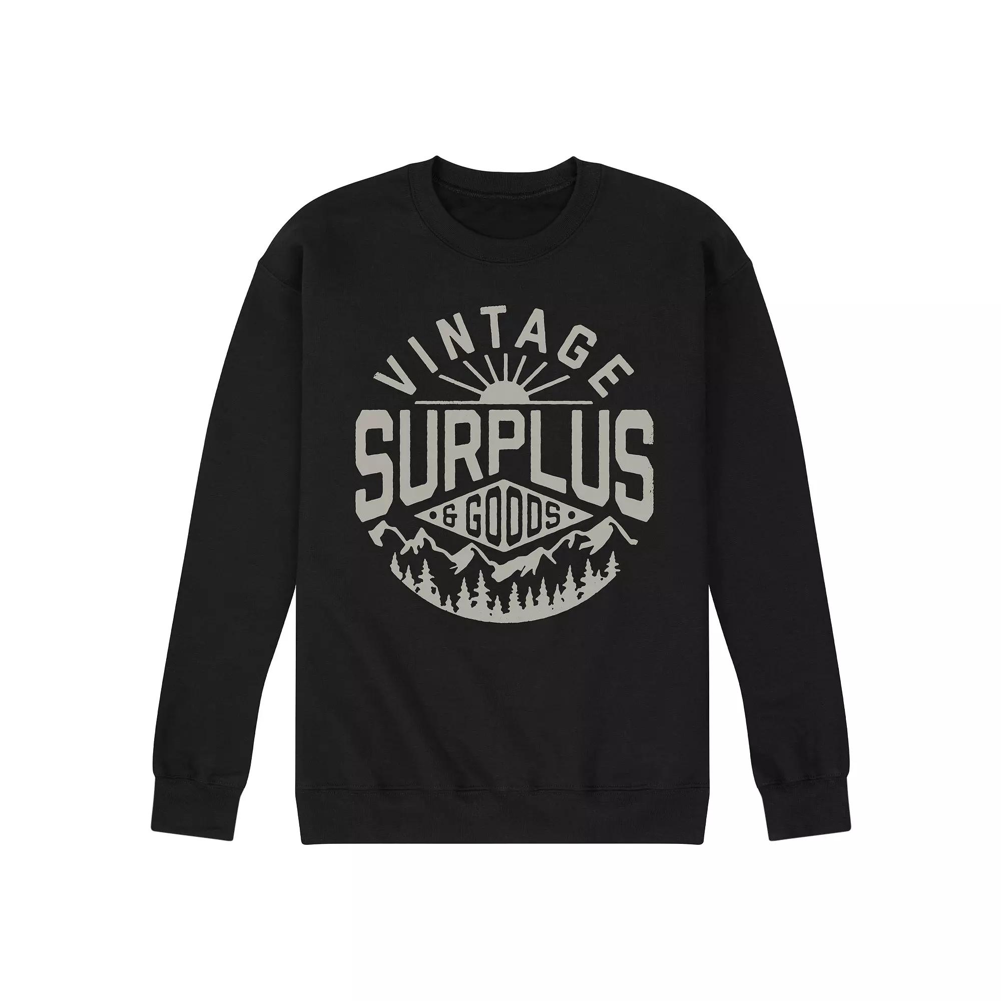 Men's Vintage Surplus Goods Graphic Sweatshirt,  Product Image