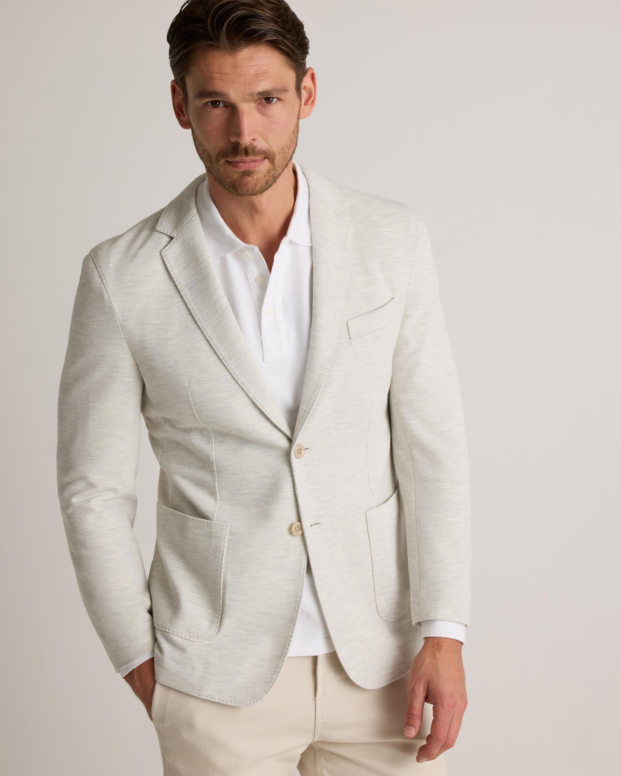 Quince | Men's Cotton Pique Knit Blazer Organic Cotton Product Image