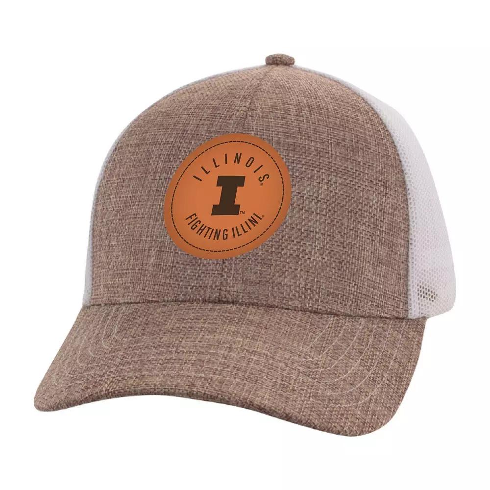 Men's Ahead Tan/White Illinois Fighting Illini Pregame Adjustable Hat, Team Product Image
