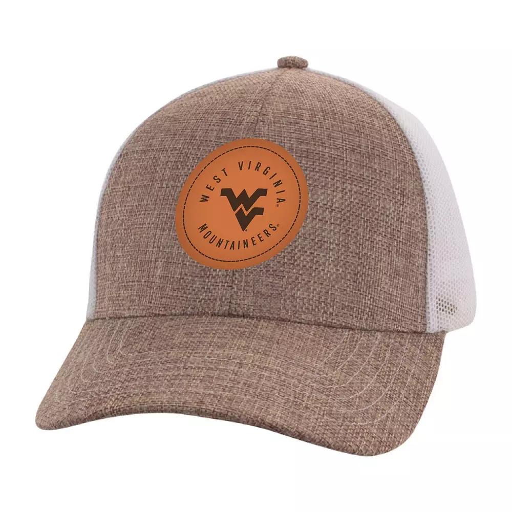 Men's Ahead Tan/White West Virginia Mountaineers Pregame Adjustable Hat, Team Product Image