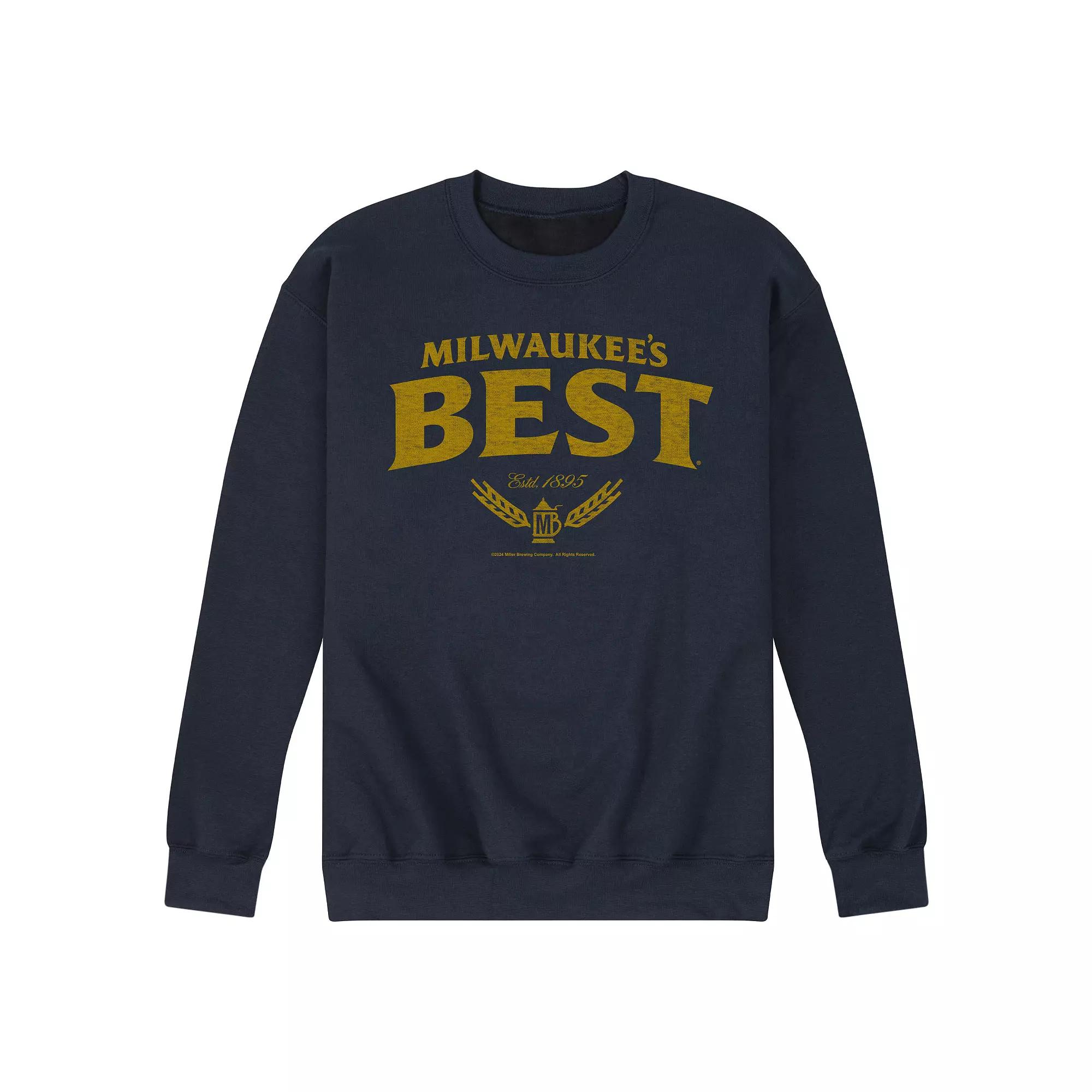 Men's Milwaukee's Best Distressed Logo Fleece Sweatshirt,  Product Image