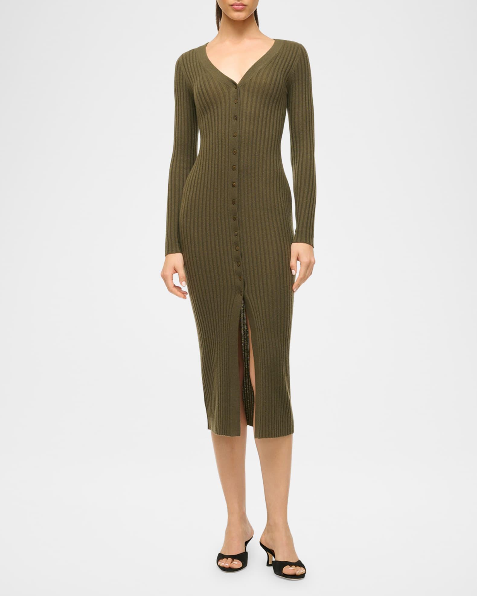 Shoko Ribbed Cashmere Sweater Dress Product Image