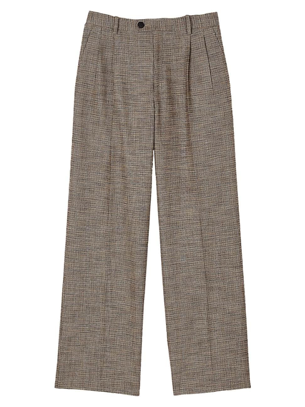 Womens Micro Houndstooth Trousers Product Image