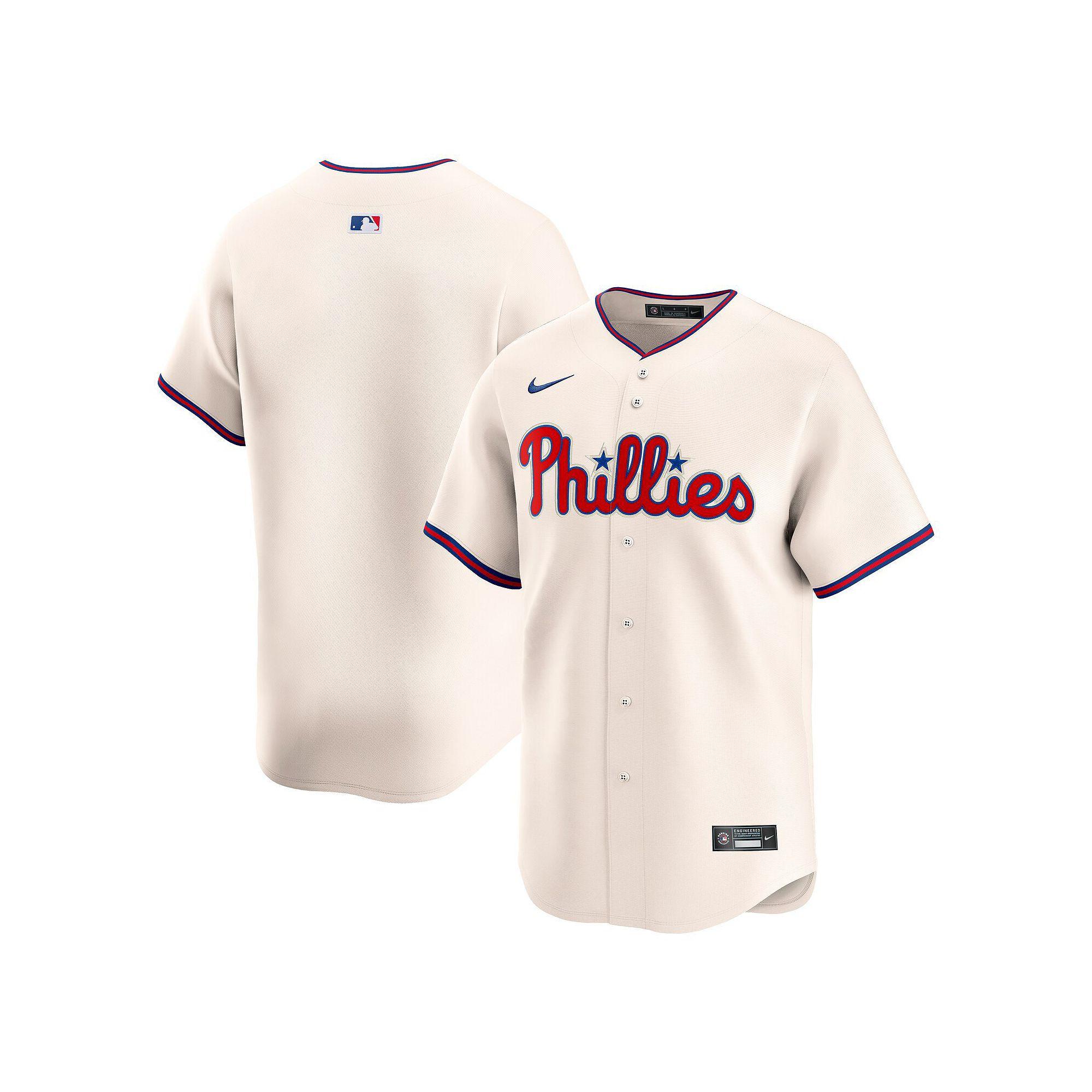 Men's Nike Cream Philadelphia Phillies Alternate Limited Jersey, Size: Large, Beige Product Image