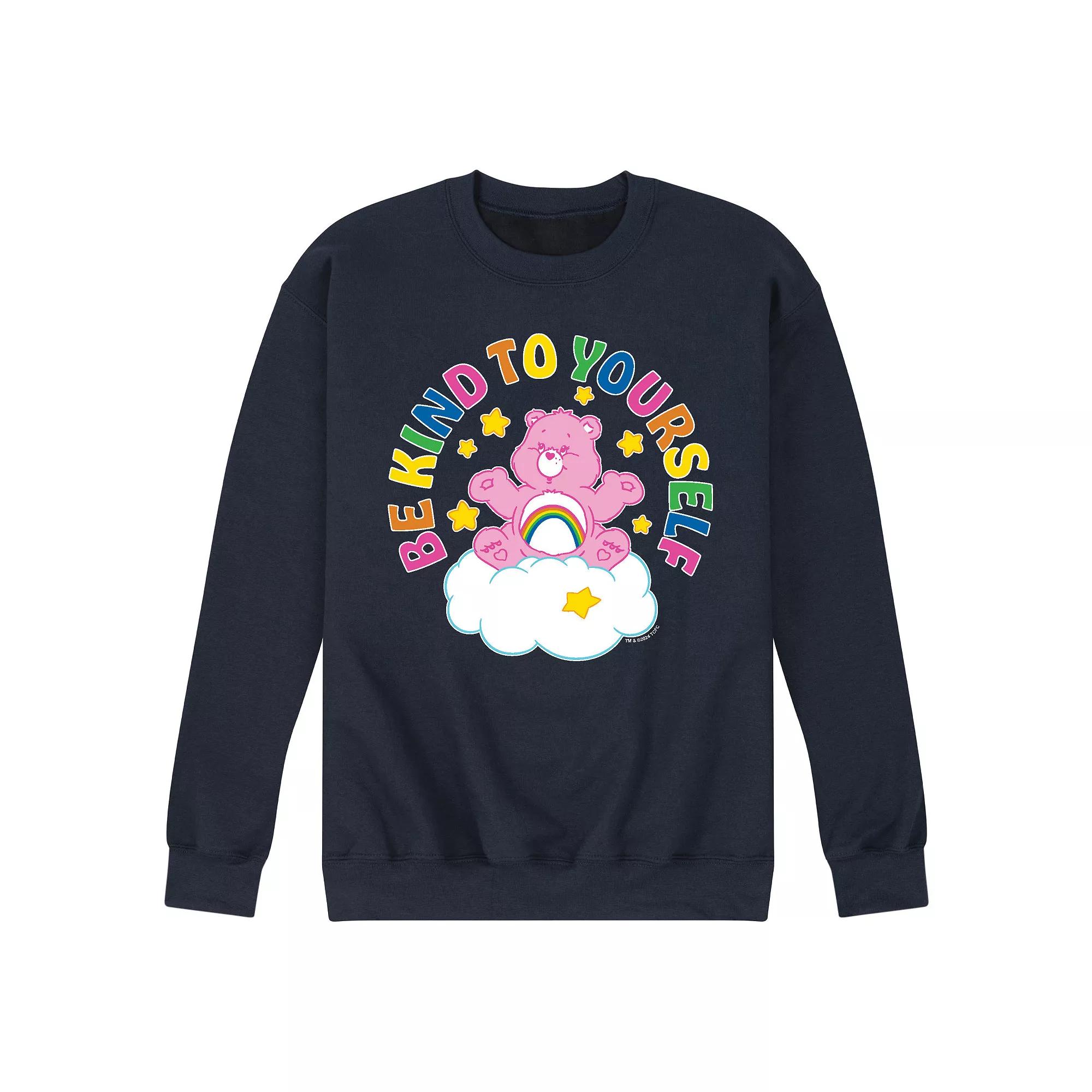 Men's Care Bears Be Kind To Yourself Fleece Sweatshirt,  Product Image