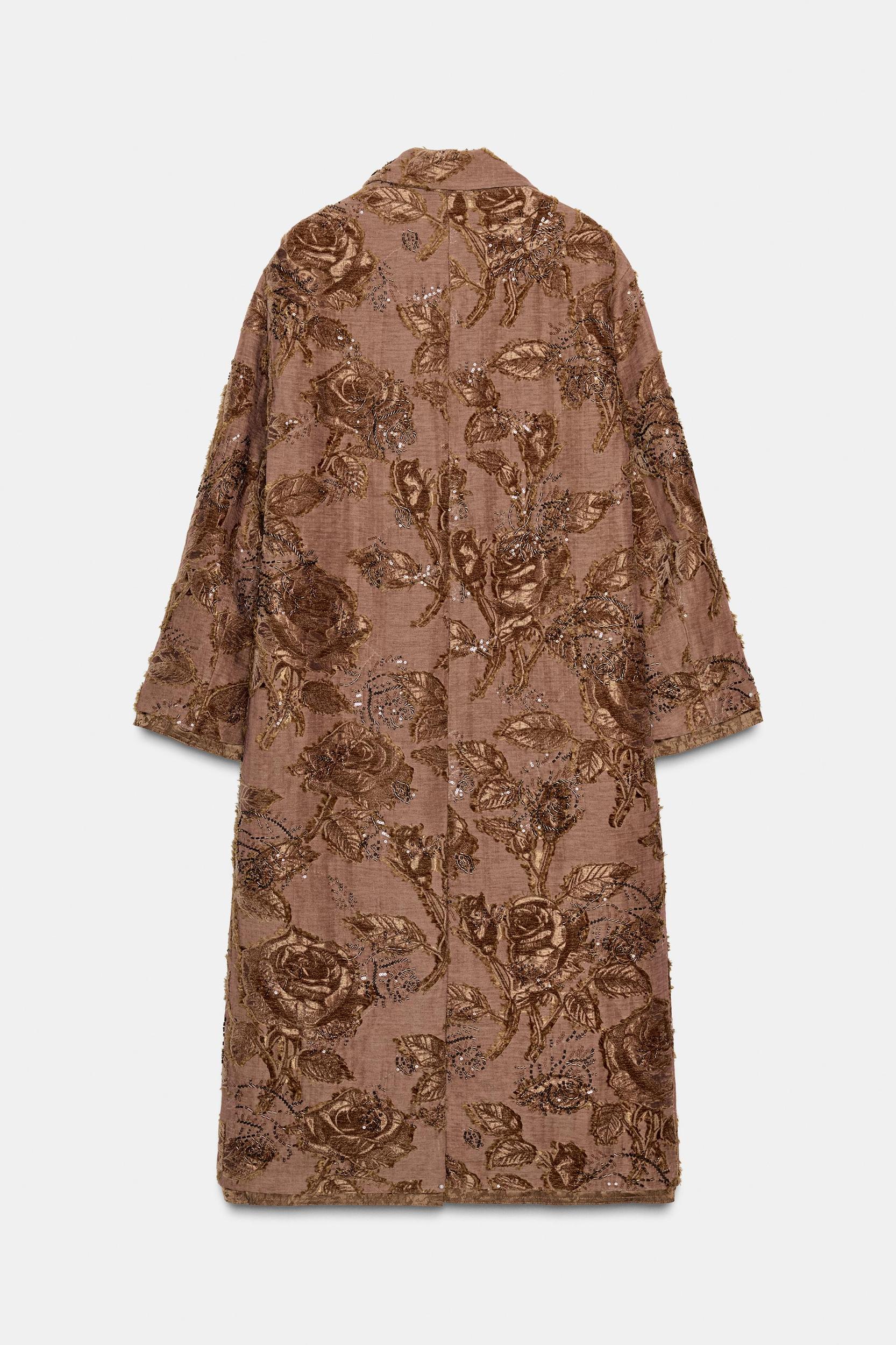 ZW COLLECTION LIMITED EDITION EMBROIDERED LONG COAT Product Image