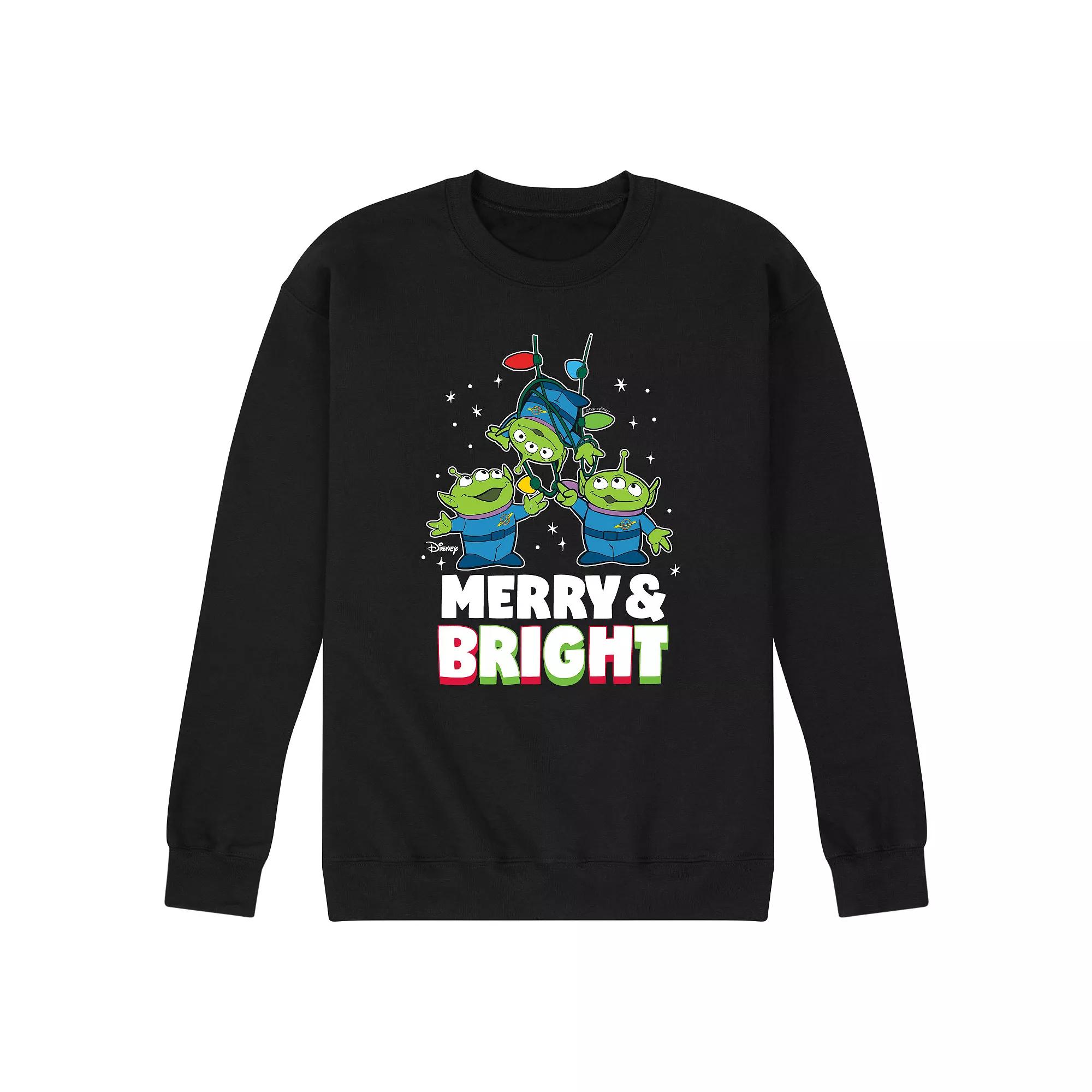 Disney / Pixar's Toy Story 4 Aliens Men's Merry And Bright Fleece Sweatshirt,  Product Image