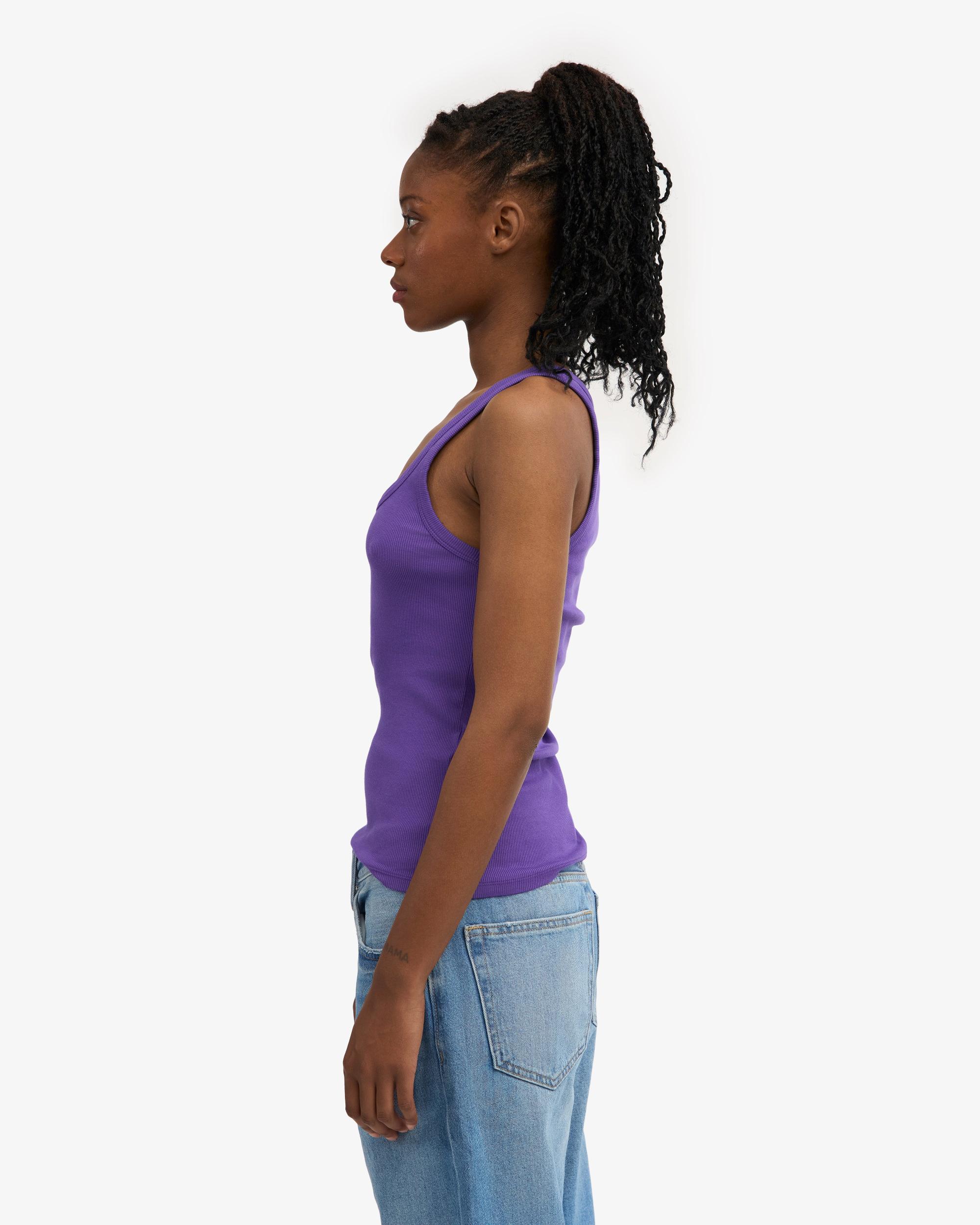 Women Organic Rib Tank Top - Cedar Brown Product Image