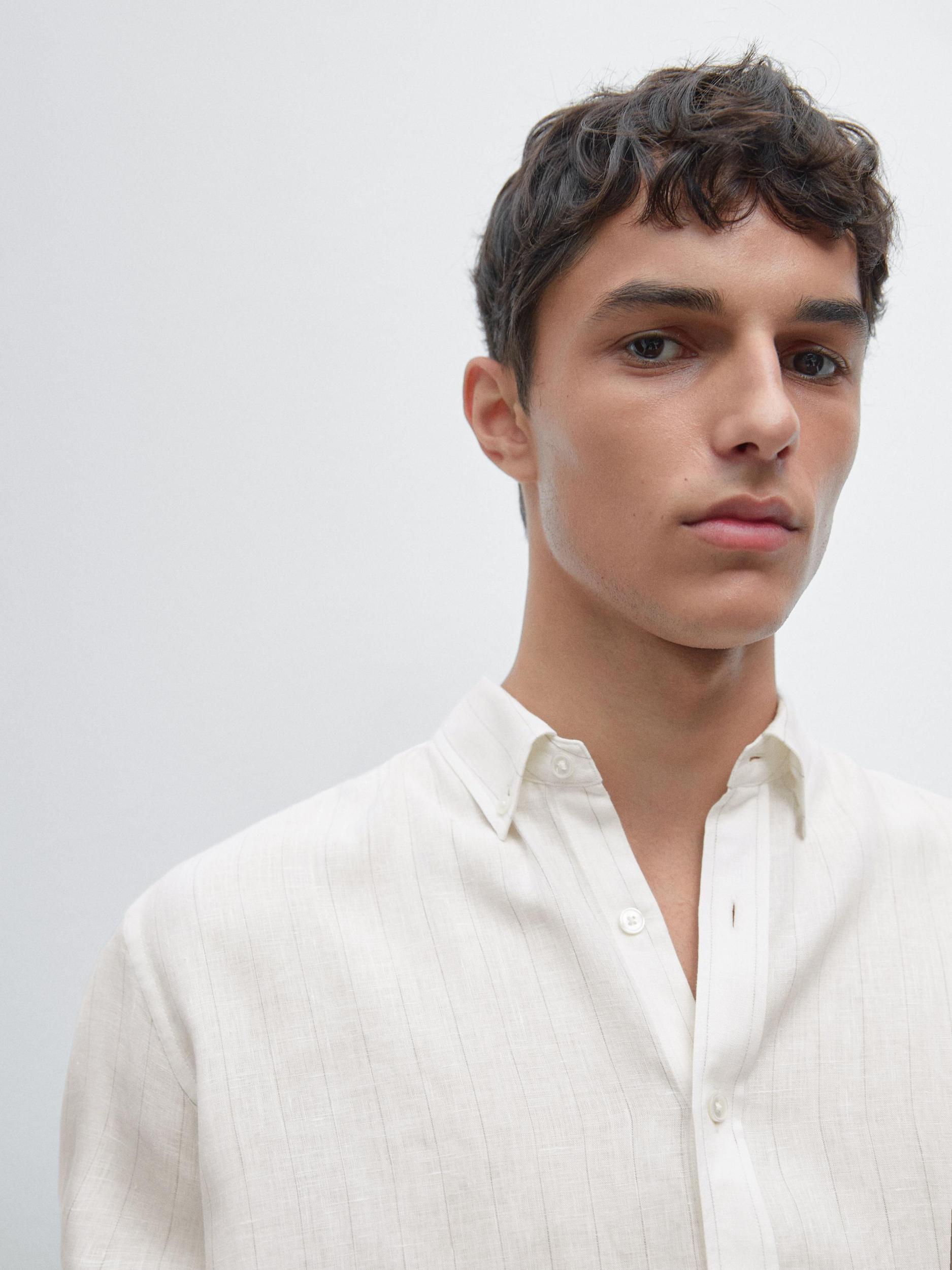 Regular fit pinstripe shirt Product Image