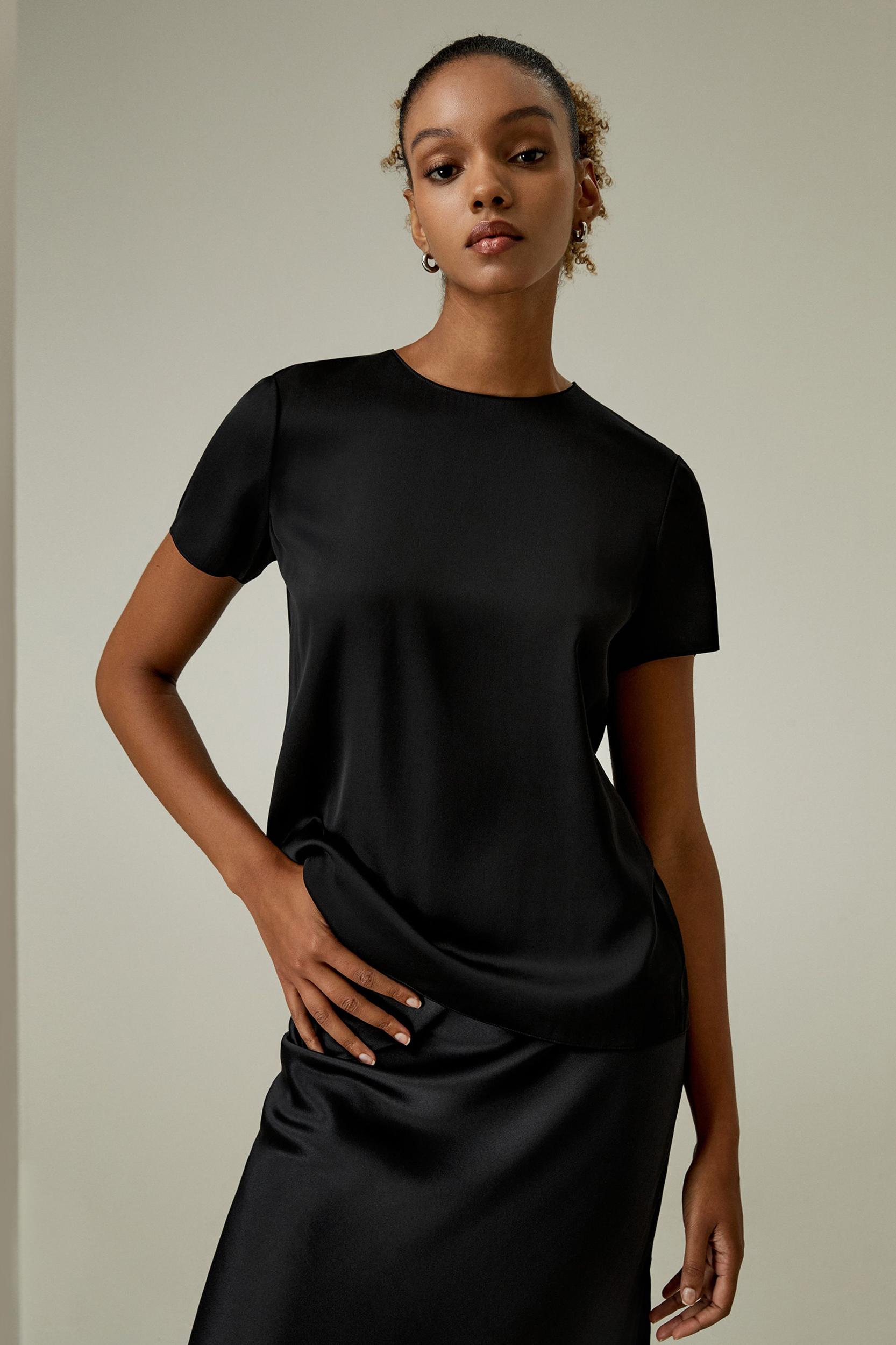 Basic Silk T-shirt Product Image