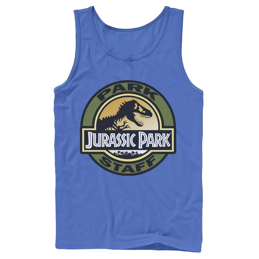 Men's Jurassic Park Staff Icon T-Rex Skeleton Tank Top,  Product Image