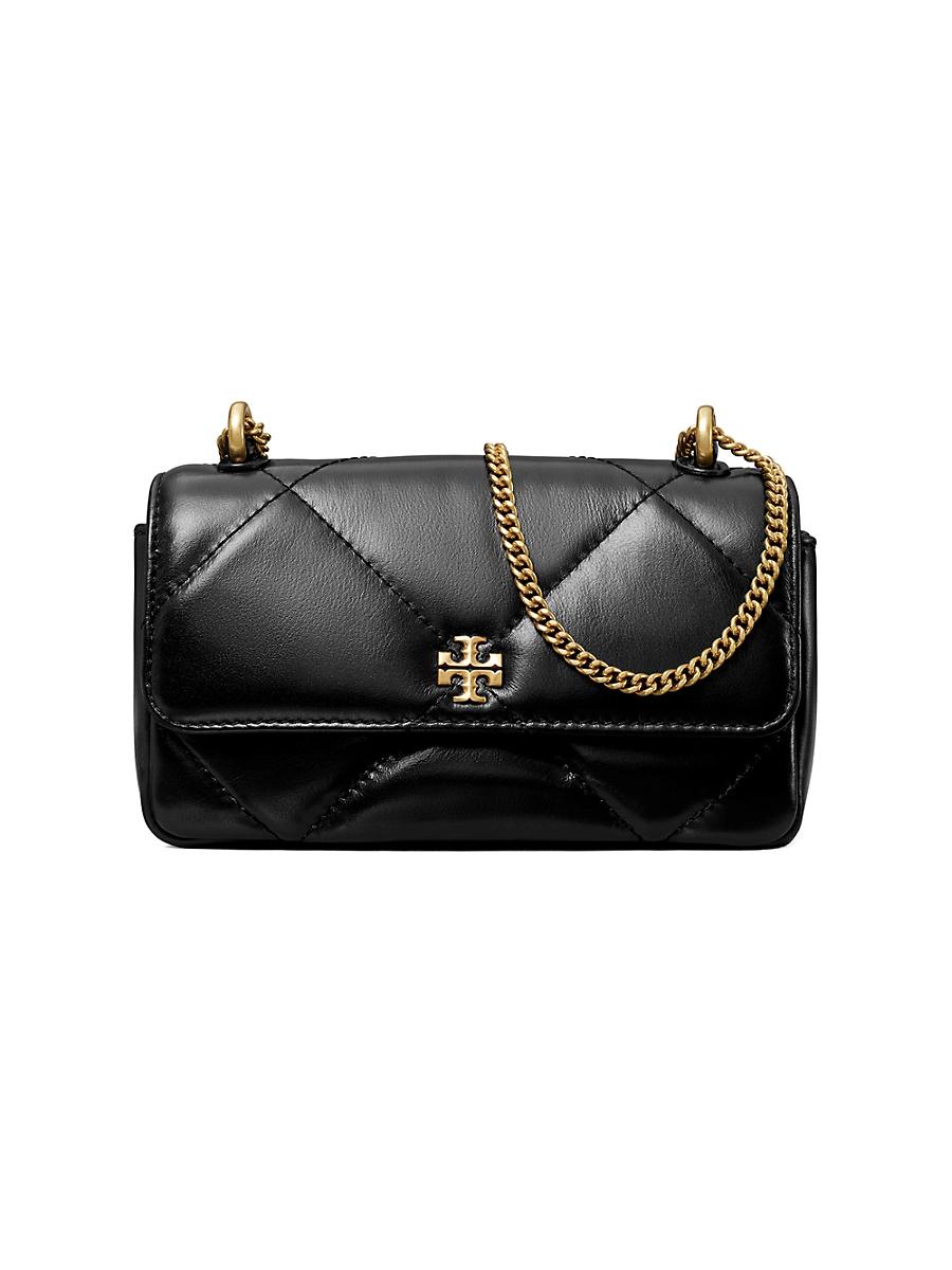 Tory Burch Mini Kira Diamond Quilted Leather Flap Bag Product Image