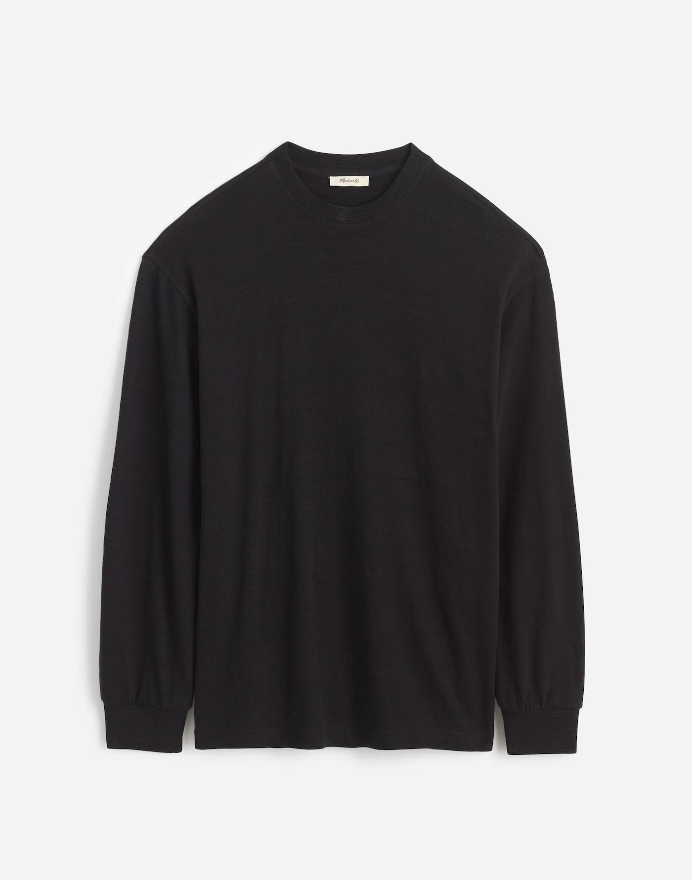 Heavyweight Slub Cotton Long-Sleeve Tee Product Image