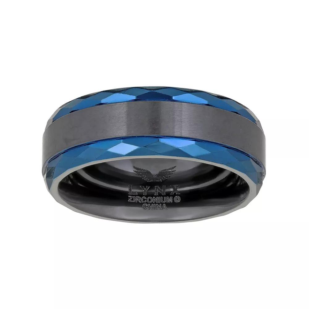 Men's LYNX Black Zirconium Ring, Size: 12, Two Tone Product Image