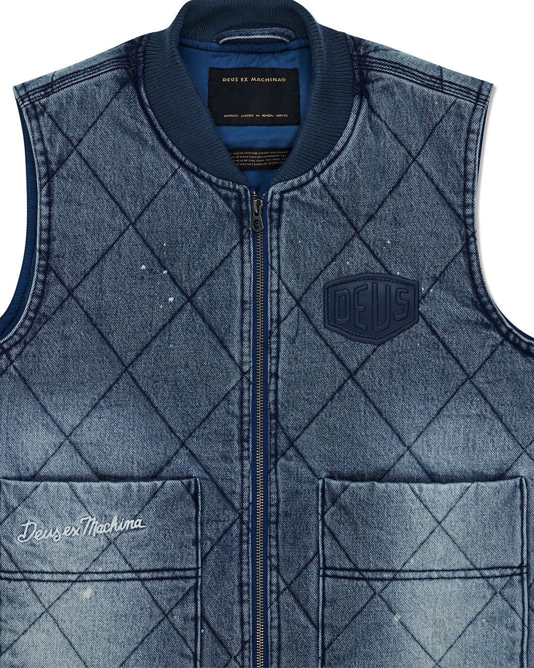 Dayton Denim Vest - Bleach Wash Product Image