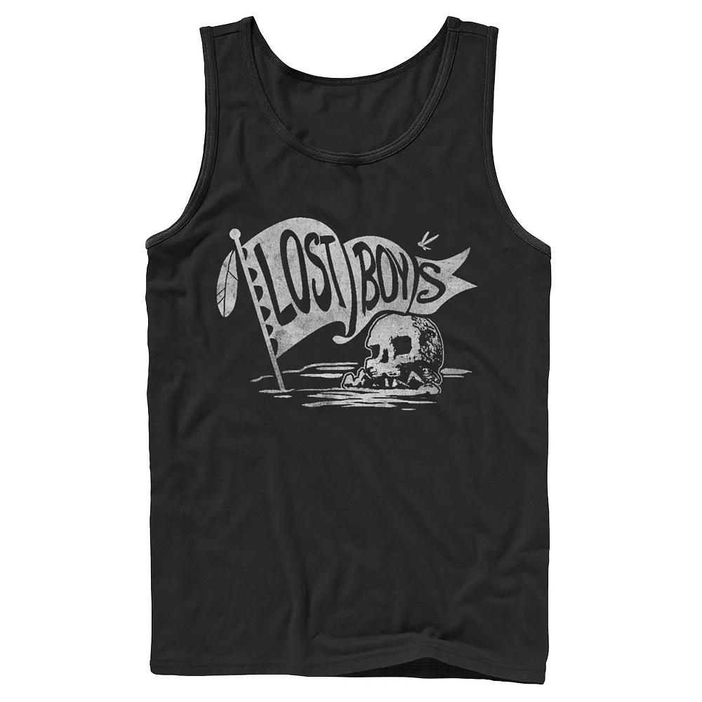 Men's Disney's Peter Pan The Lost Boys Skull Clan Banner Tank Top,  Product Image