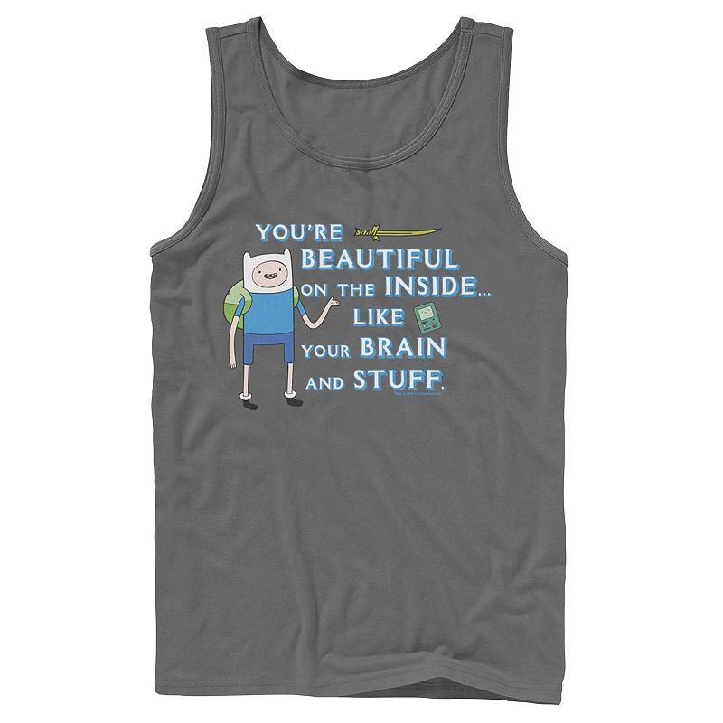 Men's Adventure Time Finn You're Beautiful On The Inside Portrait Tank Top,  Product Image