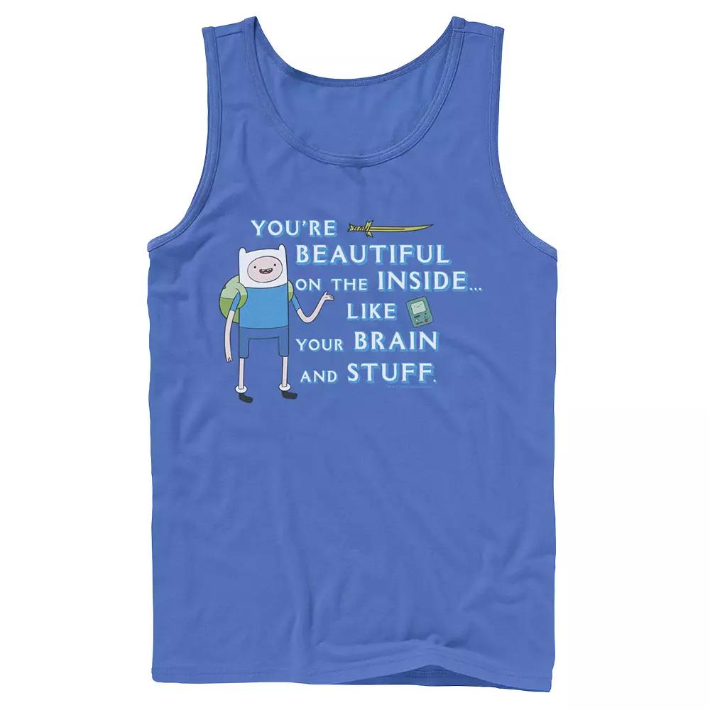 Men's Adventure Time Finn You're Beautiful On The Inside Portrait Tank Top,  Product Image