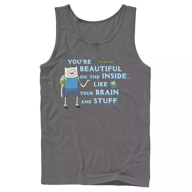 Men's Adventure Time Finn You're Beautiful On The Inside Portrait Tank Top,  Product Image