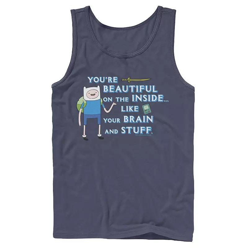 Men's Adventure Time Finn You're Beautiful On The Inside Portrait Tank Top,  Product Image