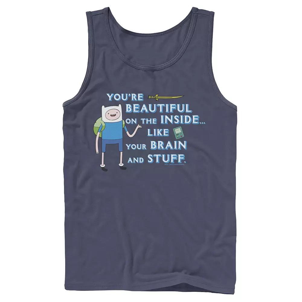 Men's Adventure Time Finn You're Beautiful On The Inside Portrait Tank Top,  Product Image