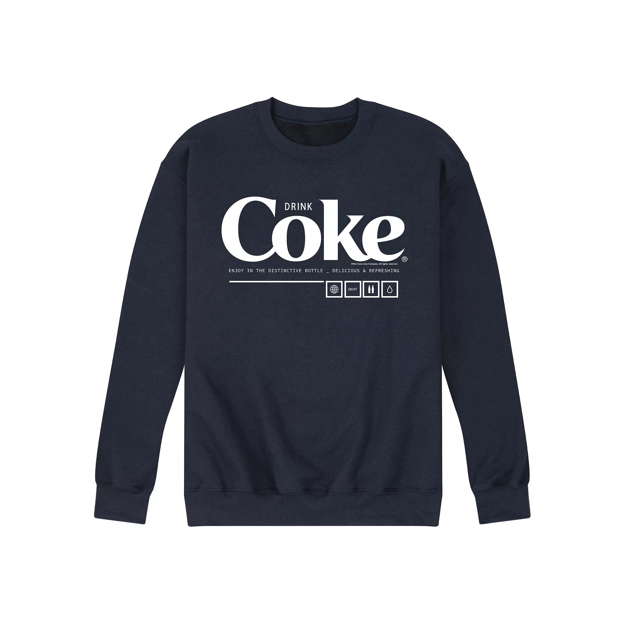 Men's Coca-Cola Drink Coke Enjoy Graphic Fleece Sweatshirt,  Product Image