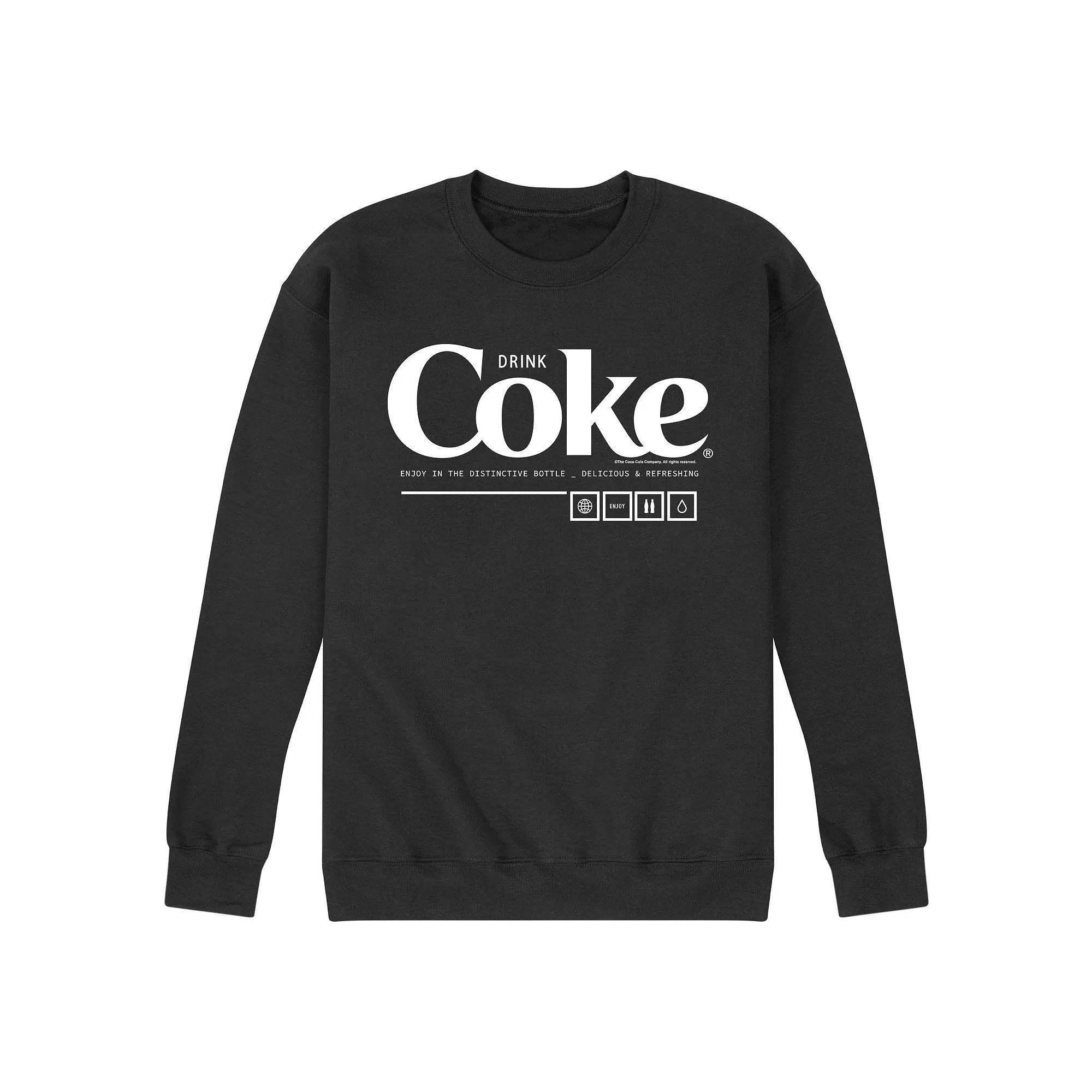 Men's Coca-Cola Drink Coke Enjoy Graphic Fleece Sweatshirt,  Product Image