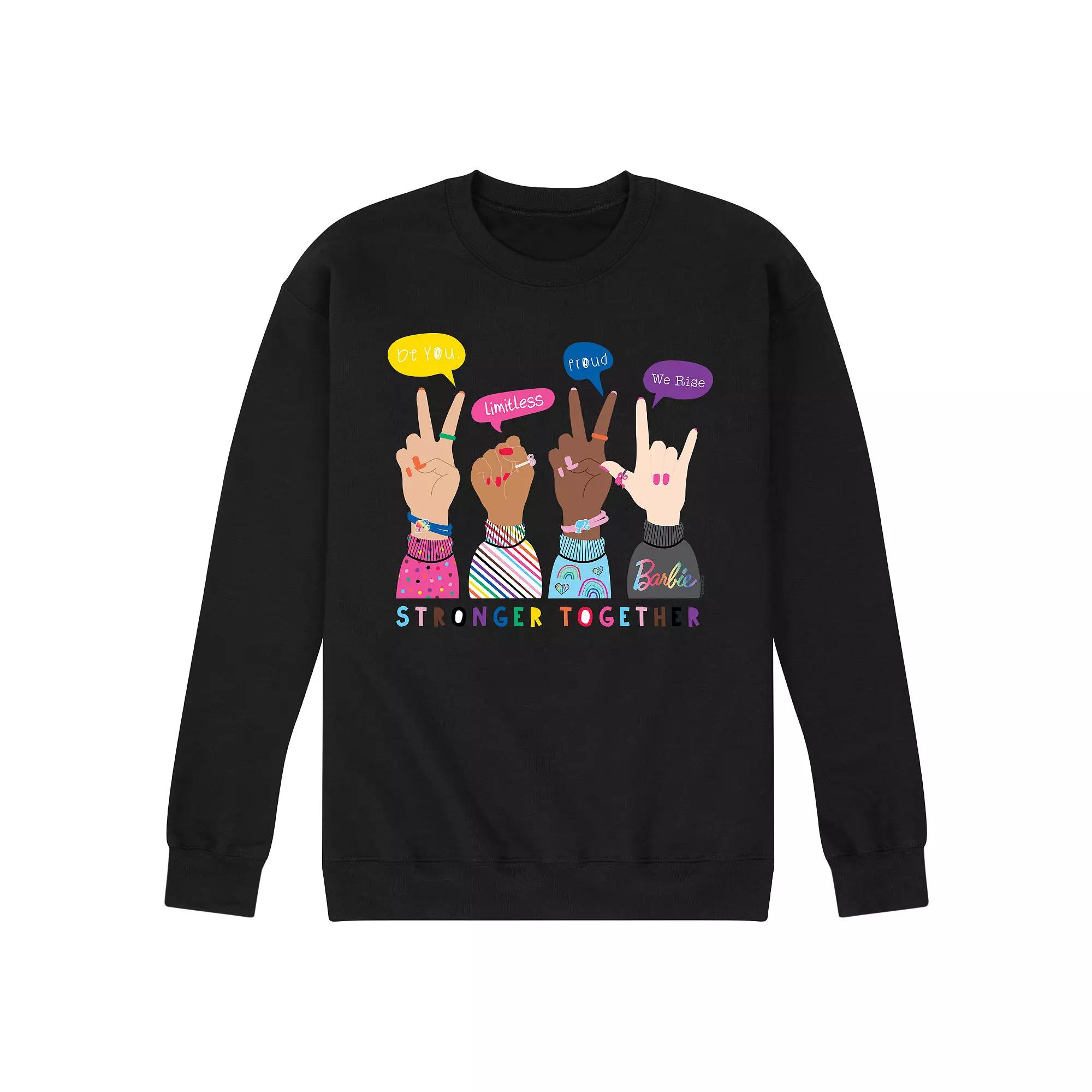 Men's Barbie Pride Doodle Graphic Fleece,  Product Image