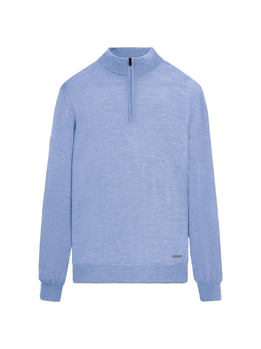 Mens Spencer Wool Half-Zip Sweater Product Image